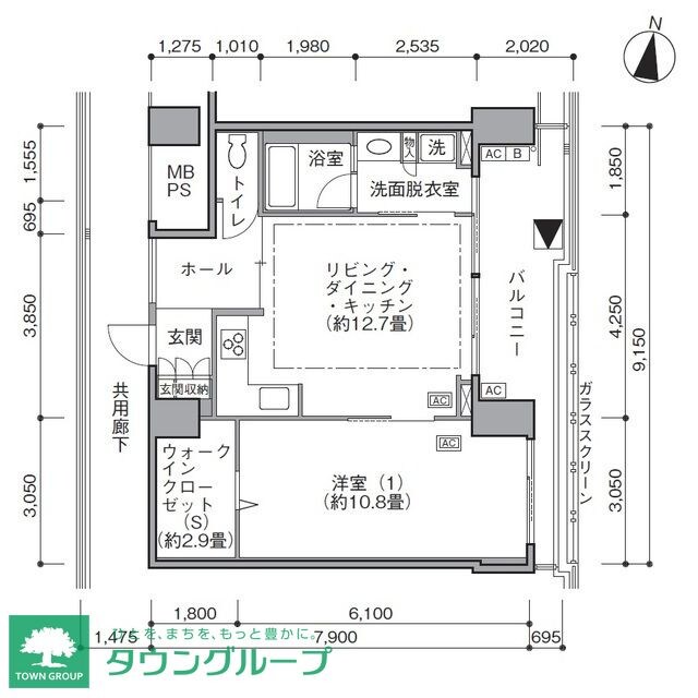 東雲キャナルコートＣＯＤＡＮ１７号棟の物件間取画像