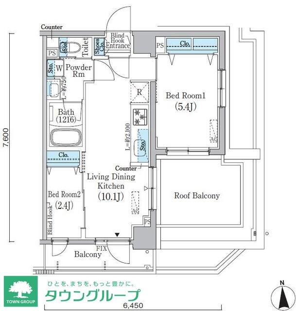 プライムブリス新宿上落合の物件間取画像