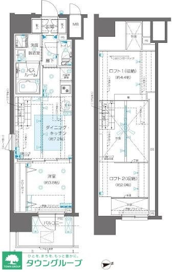 ZOOM新宿御苑前の物件間取画像