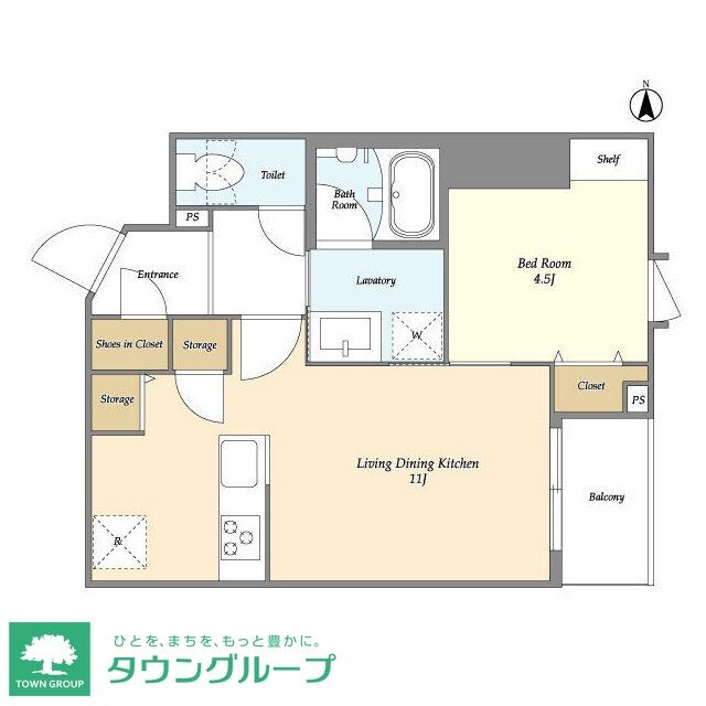 リテラス上野入谷ノースの物件間取画像