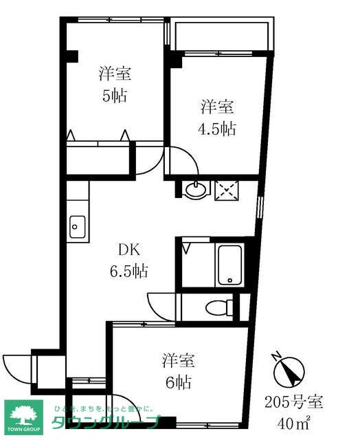 ドミール洗足池の物件間取画像