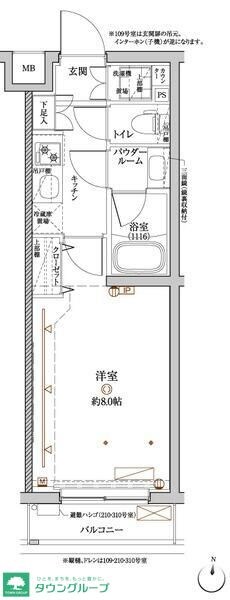 クレイシア目黒都立大学の物件間取画像