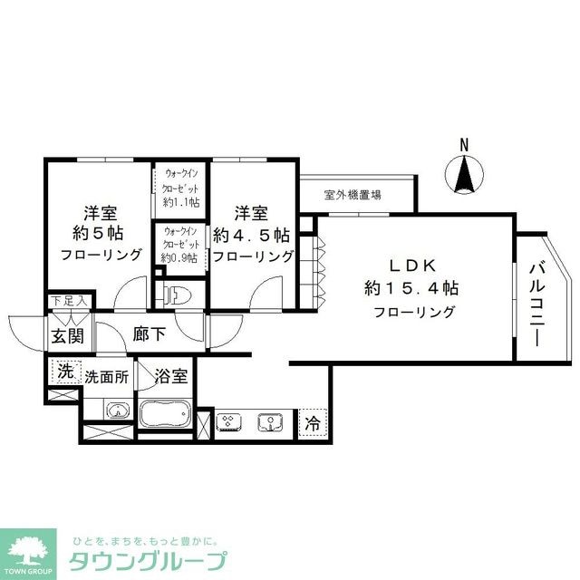 シエルクレール大森山王の物件間取画像