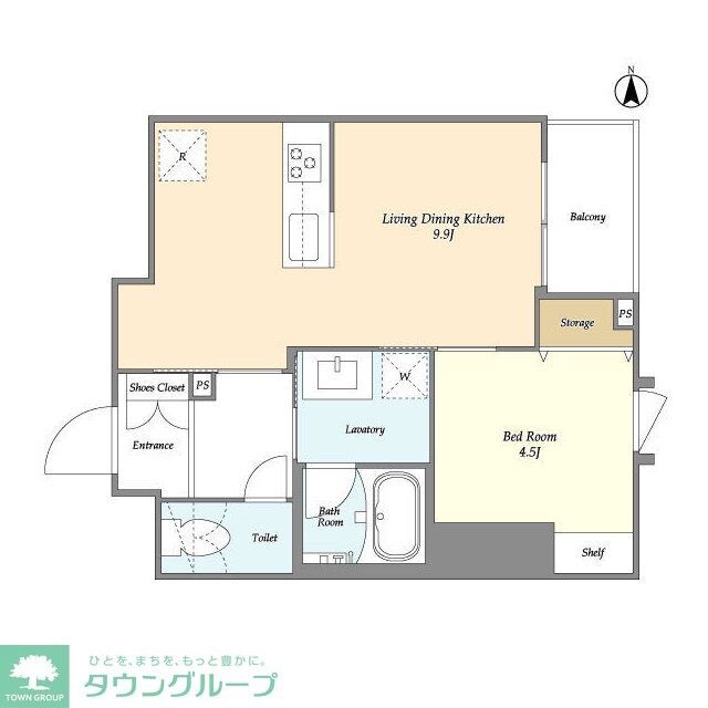 リテラス上野入谷ノースの物件間取画像