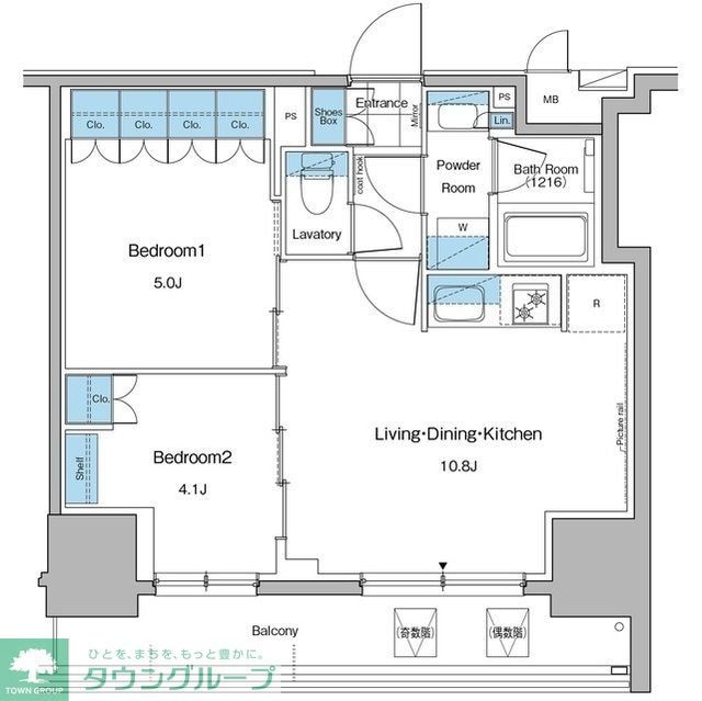 ルフォンプログレ秋葉原マークスの物件間取画像