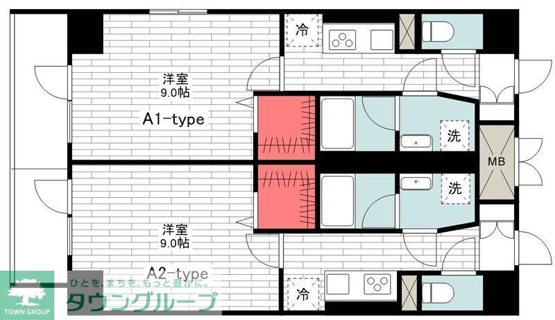 Axis Patio大森海岸の物件間取画像