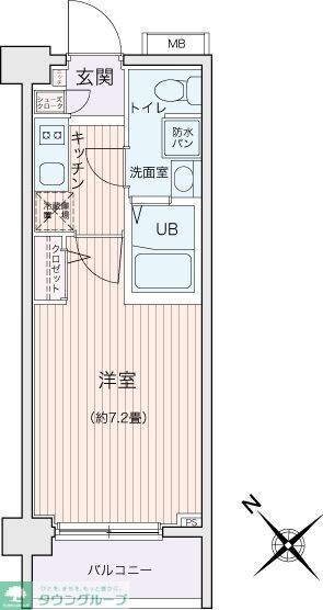 エコロジー都立大学レジデンスの物件間取画像