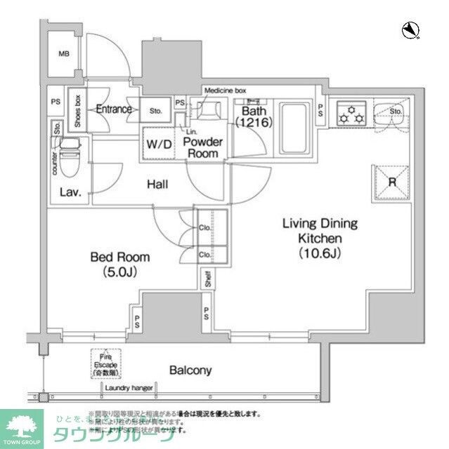 コンフォリア浅草橋の物件間取画像