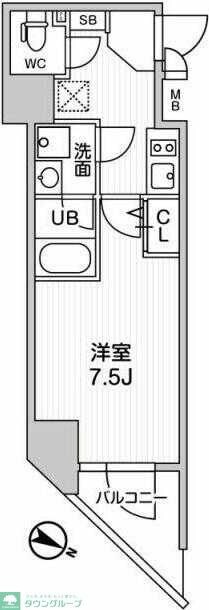 ALTERNA北品川の物件間取画像