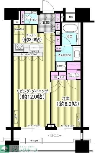 パークハウス千代田富士見の物件間取画像