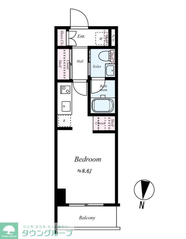 B CITY APARTMENT SHINAGAWA WESTの物件間取画像