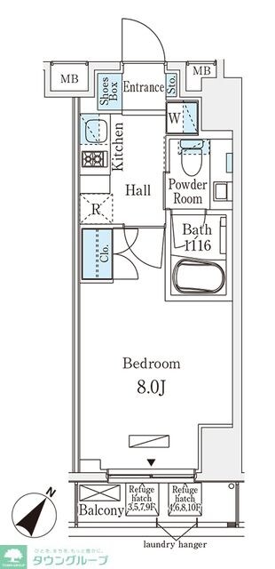 グレイスコート岩本町の物件間取画像