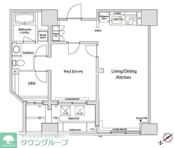 カスタリア目黒かむろ坂の物件間取画像