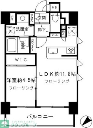 パークリュクス日本橋小網町monoの物件間取画像