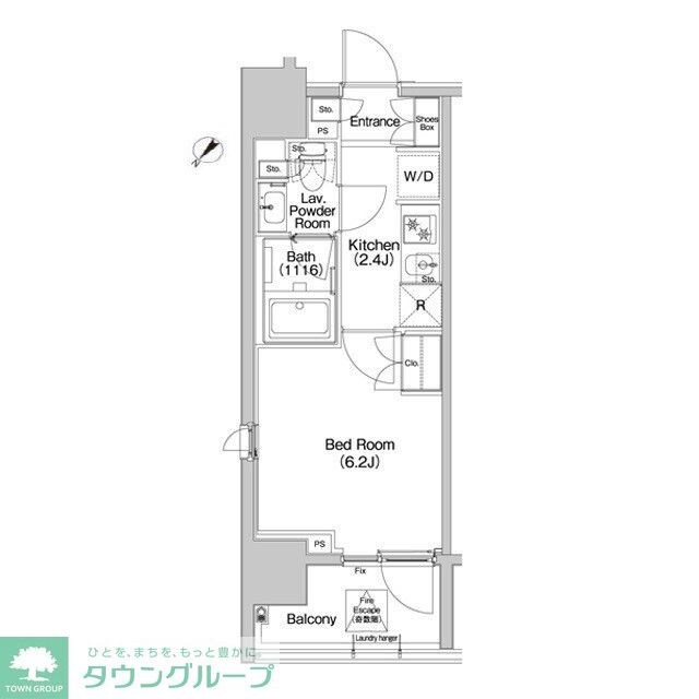 コンフォリア品川ＥＡＳＴの物件間取画像