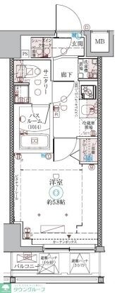 クレヴィスタ品川西大井IIの物件間取画像
