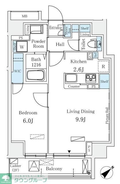 Ｒａｕｍ麻布十番の物件間取画像