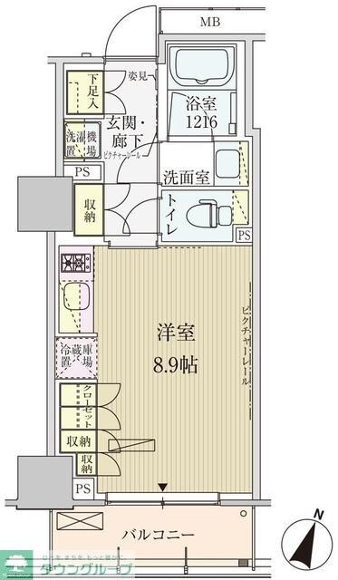 パークアクシス赤坂見附の物件間取画像