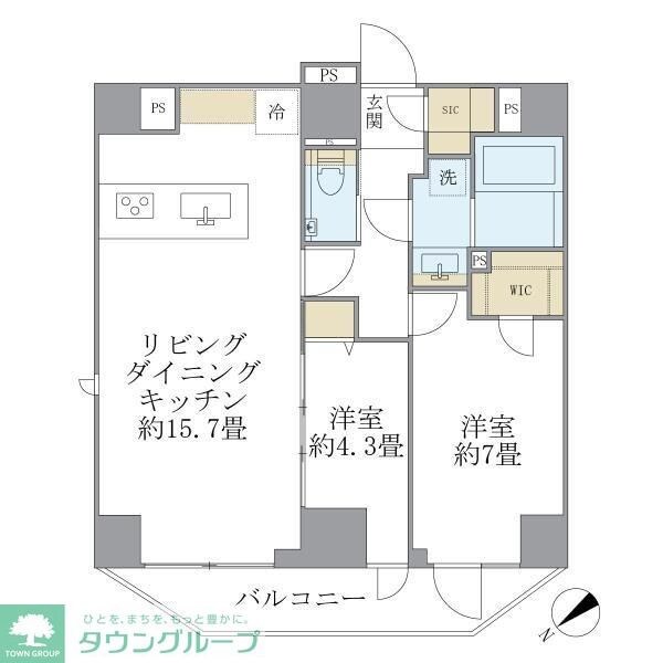 ルネサンス赤坂プレミアムコートの物件間取画像
