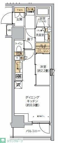 リビオメゾン西麻布の物件間取画像