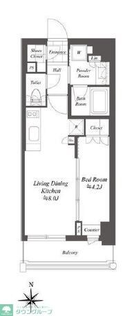 クレストコート白金高輪の物件内観写真