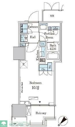 HARUMI　FLAG　PORT　VILLAGE　B棟の物件間取画像