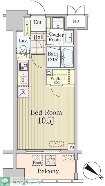 グランパレス東京八重洲アベニューの物件間取画像