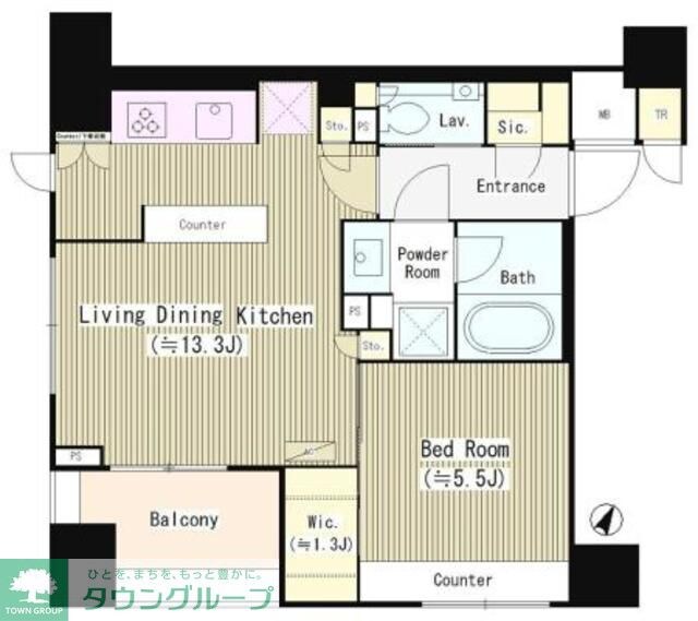 パークリュクス西麻布の物件間取画像