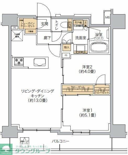 リビオメゾン西麻布の物件間取画像