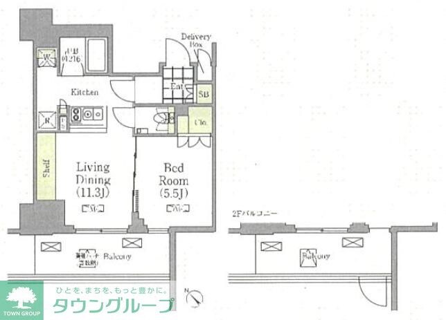 メゾンカルム日本橋馬喰町の物件間取画像