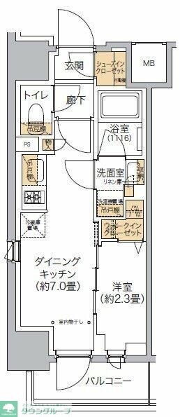 リビオメゾン西麻布の物件間取画像