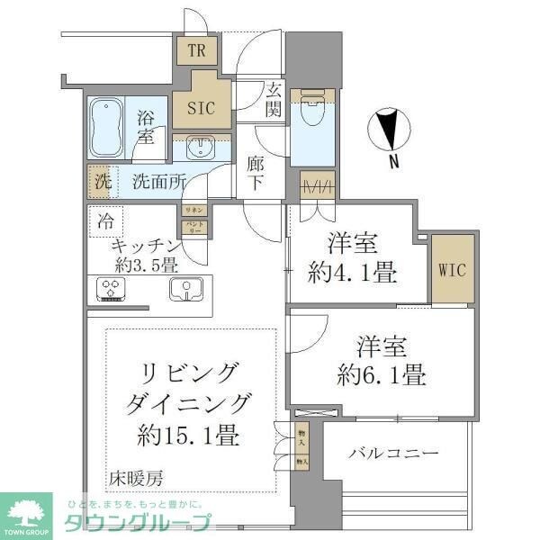 白金ザ・スカイ東棟(シロカネザスカイヒガシトウ)の物件間取画像