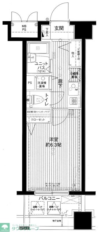 メインステージ赤坂IIの物件間取画像