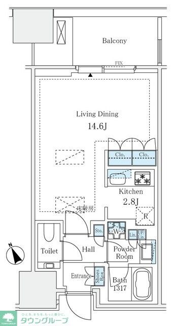 麻布台ヒルズレジデンスＢの物件間取画像