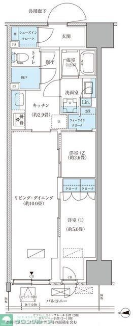 パークアクシス品川天王洲アイルの物件間取画像