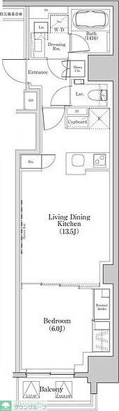 ザ・パークハビオ日本橋三越前の物件間取画像
