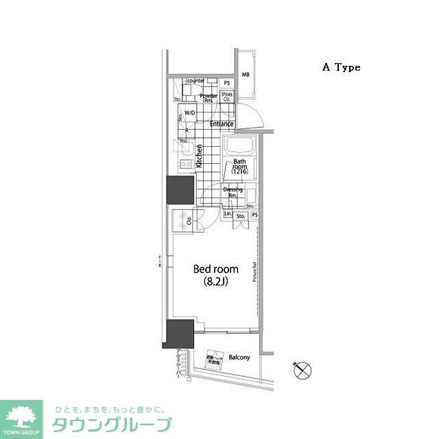 パークハビオ赤坂タワーの物件間取画像