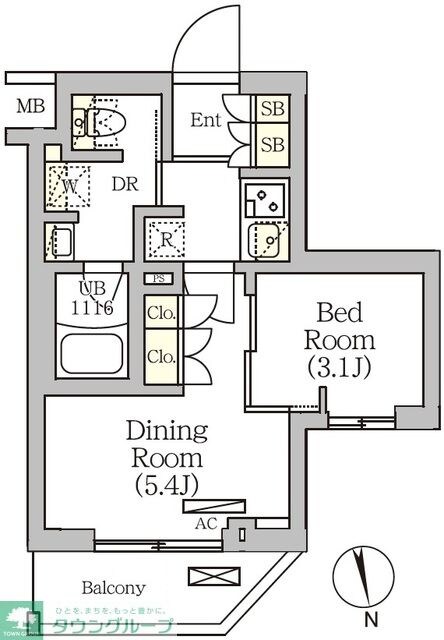 ＡＲＫＭＡＲＫ南品川の物件間取画像