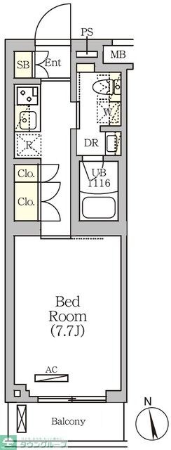 ＡＲＫＭＡＲＫ南品川の物件間取画像