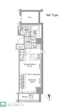 パークハビオ門前仲町の物件間取画像