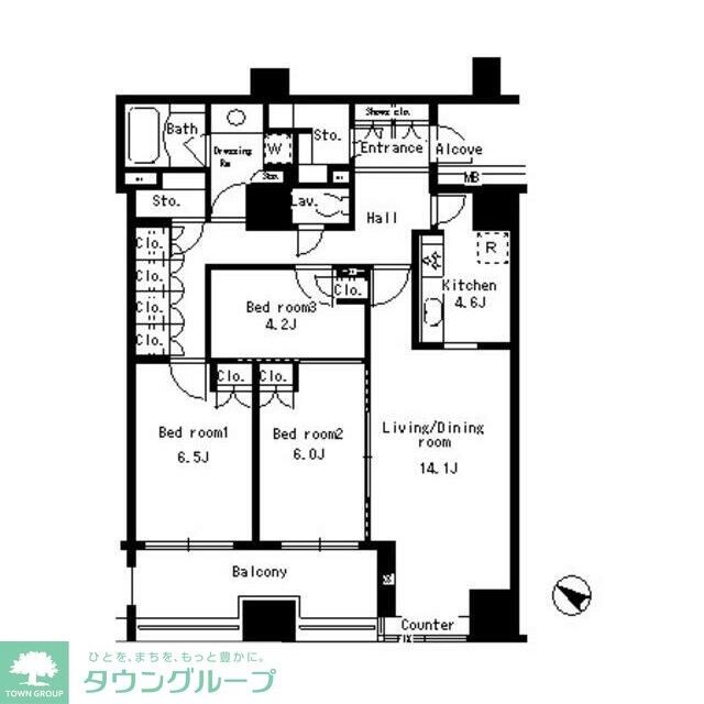 パークアクシス日本橋ステージの物件間取画像