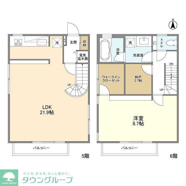 エストフルーヴの物件間取画像