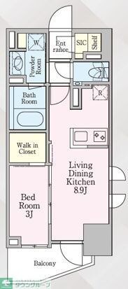 グランリビオ芝大門の物件間取画像