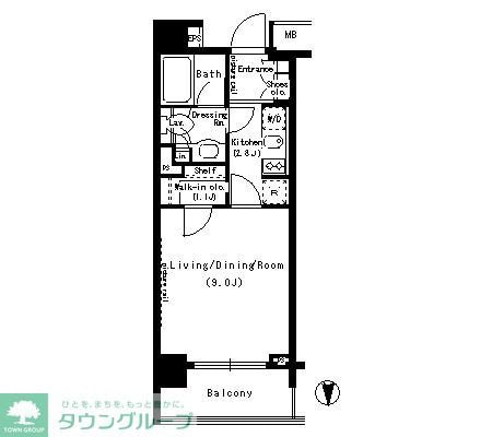 パークアクシス浜松町の物件間取画像