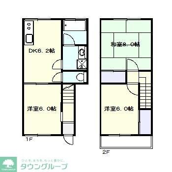 コーポかがやきの物件間取画像