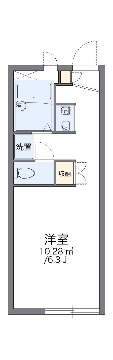 レオパレス東の物件間取画像