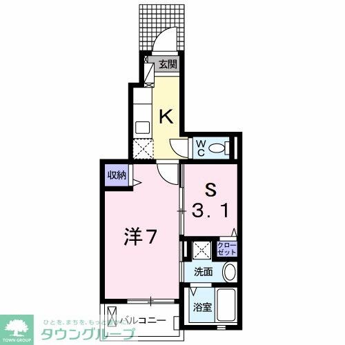 サニーヒルズ・ＫIの物件間取画像