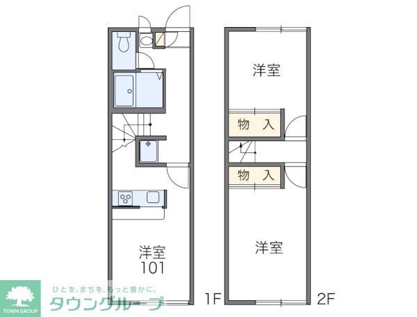 レオパレスゴールドの物件間取画像