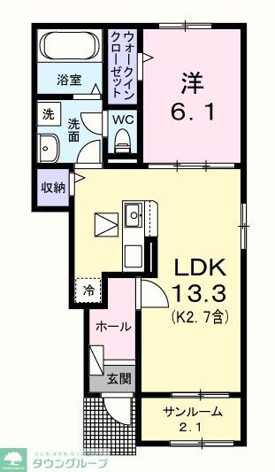 エール　ドゥの物件間取画像