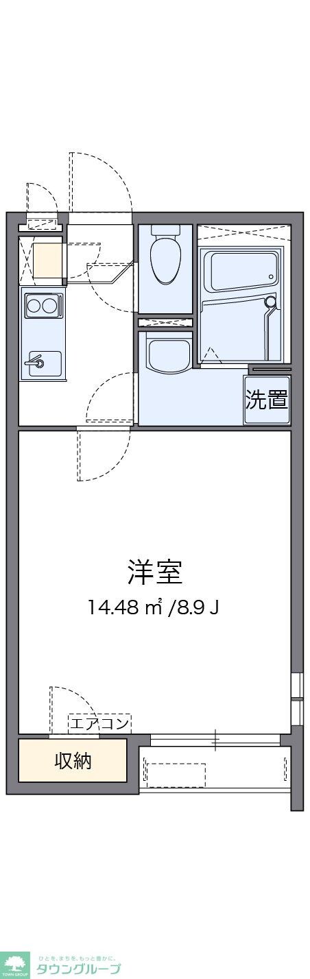クレイノグランドソレーユIの物件間取画像